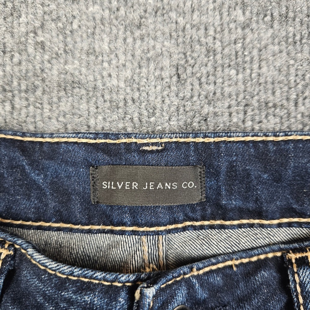 Silver Suki Skinny Jeans Womens 26 Mid Rise Denim Dark Wash Stretch Blue Casual - Picture 8 of 11
